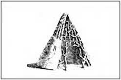 Archaic drawing of dwelling