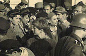 Crowd scene from film