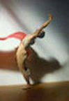 Dancer arching backwards
