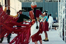 Windflowers site specific performance in San Francisco