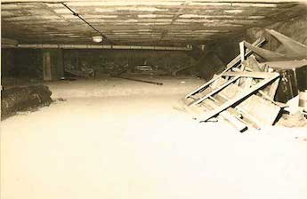 View of empty basement of the void